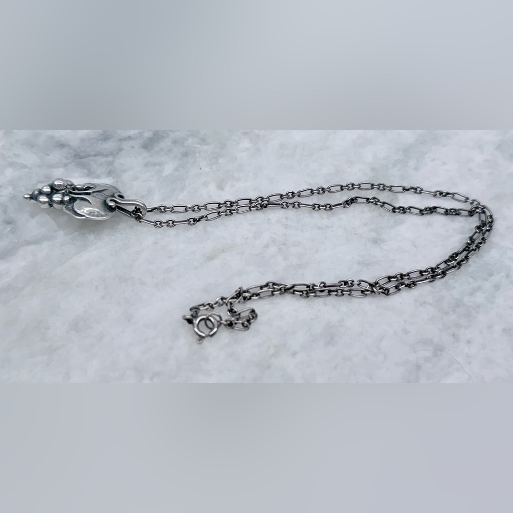 GEORG JENSEN Vintage Rare Collectors 1996 Heritage 925 SS Grape Necklace - Picture 11 of 16